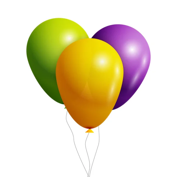 Set de globos coloridos — Vector de stock