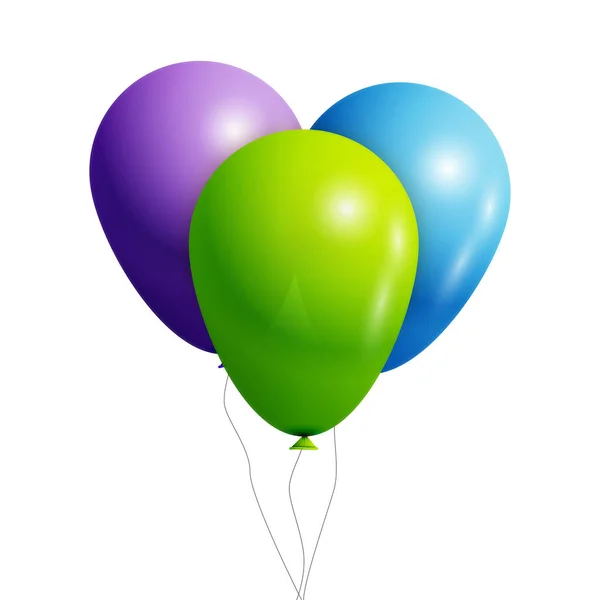 Set de globos coloridos — Vector de stock