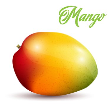 Beyaz arkaplanda mango