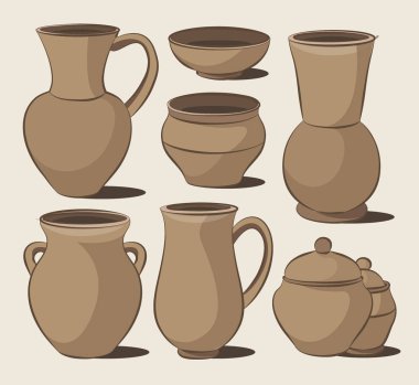 Rustik seramik kaplar