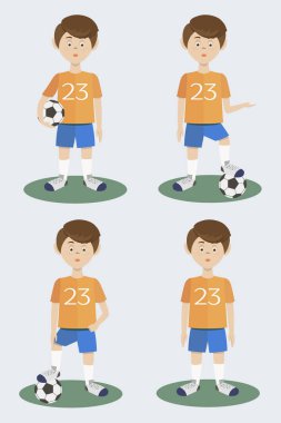 Futbol oyuncu siluet