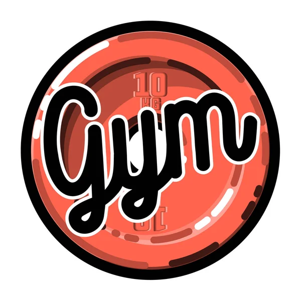 Color emblema de gimnasio vintage — Vector de stock