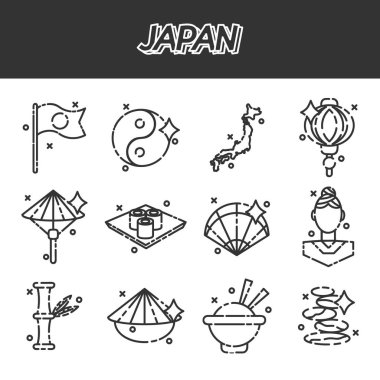 Japonya Icons set