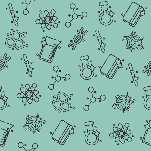 Padrão de ícones conceito da indústria química —  Vetores de Stock