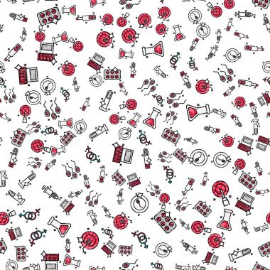 Renkli suni tohumlama desen