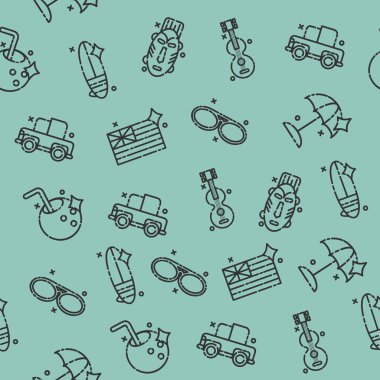 Hawaii simgeler desen