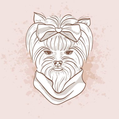 Zarif köpek vektör çizimi