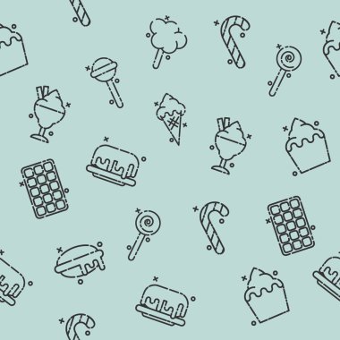 Şekerleme kavramı simgeler desen