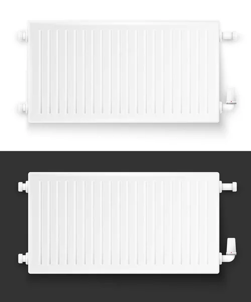 Realistisch verwarming systeem radiator — Stockvector