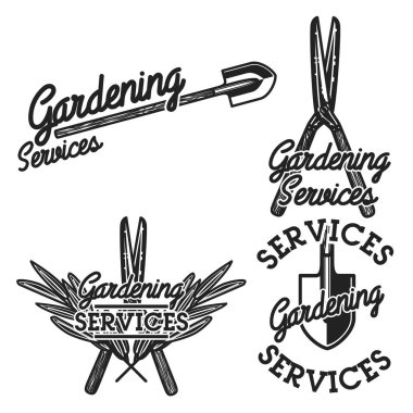 Renk vintage Bahçe Amblemler