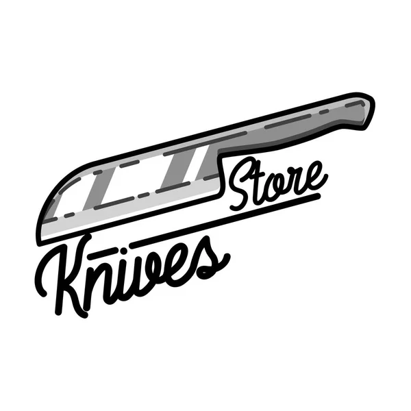 Färg vintage knivar store emblem — Stock vektor