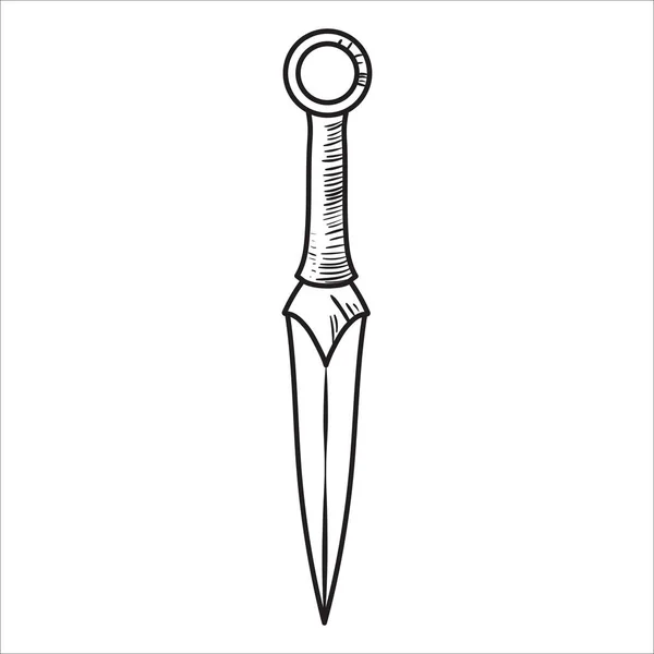 Icona Del Coltello Disegno Illustrazione Vettoriale Eps — Vettoriale Stock