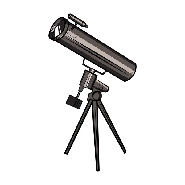 Icono Del Telescopio Croquis Dibujado Mano Ilustración Vectorial Eps — Vector de stock