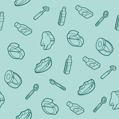 Stomatology anahat izometrik desen. Stomatology tıbbi bakım farklı aşamalarında.