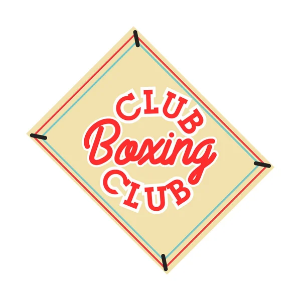 Color Emblema Del Club Boxeo Vintage Elementos Diseño Relacionados Con — Vector de stock