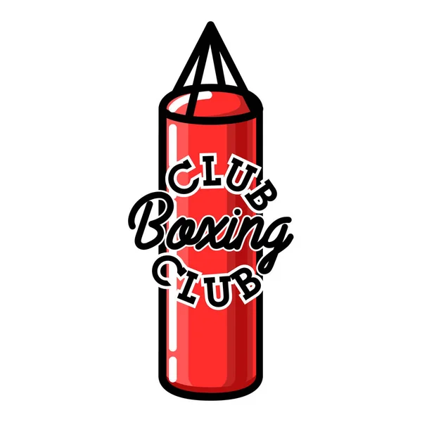 Kolor Vintage Boxing Club Godło Boks Powiązanych Elementów Projektowania Logo — Wektor stockowy