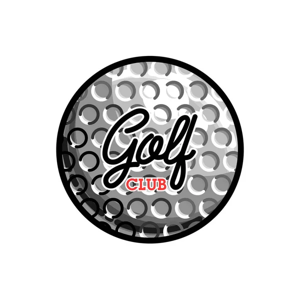 Cor Emblema Clube Golfe Vintage Campeonato Golfe Equipamento Golfe Logotipo — Vetor de Stock