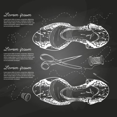 Vektör çizimi kadın sürüngen deri yüksek topuklu sandalet tebeşir tahtası