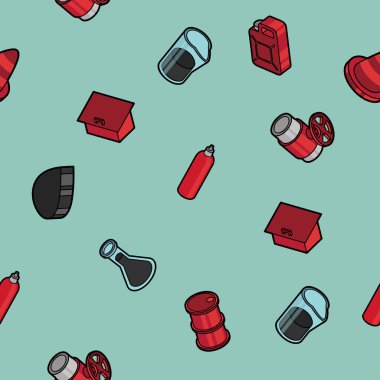 Gaz renk anahat izometrik desen. Vektör çizim, Eps 10