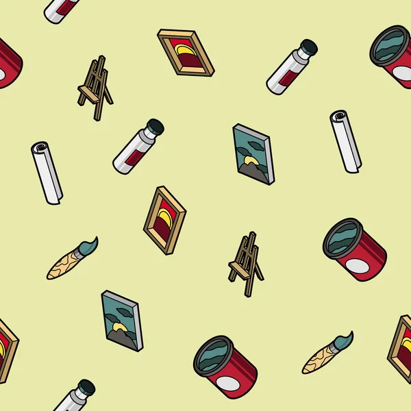 Sanat renk anahat izometrik desen. Vektör çizim, Eps 10