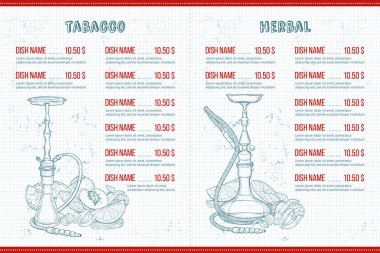 Vektör renk menü tasarımı