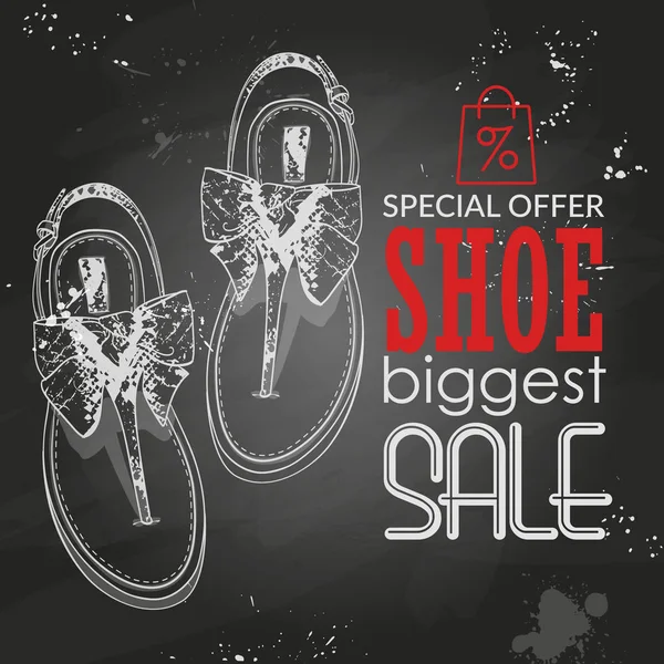 Moda vektör kroki Bayan Ayakkabı.