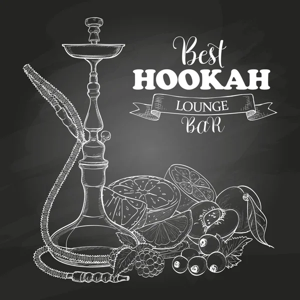 Vector sketch hookah — Stock Vector