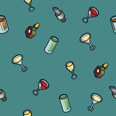 Renkli Anahat izometrik desen Bar