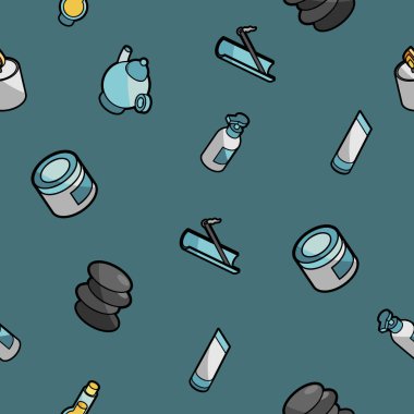 Spa renk anahat izometrik desen