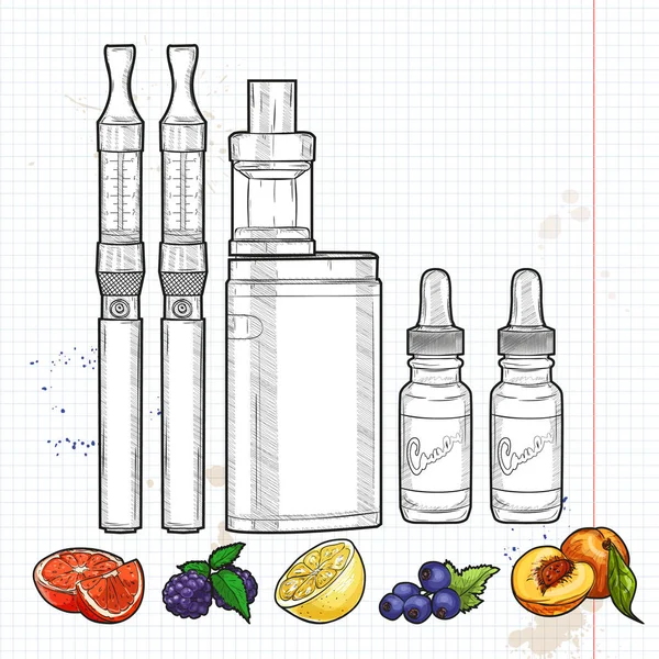 矢量电子香烟 — 图库矢量图片