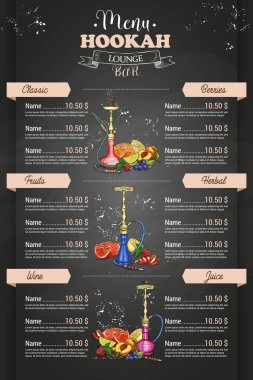 Vektör renk menü tasarımı