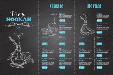 Vektör renk menü tasarımı