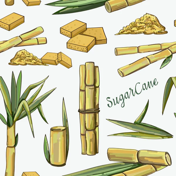 Sugar cane icons pattern — Stock Illustration Sugar cane icons pattern Stock Illustration