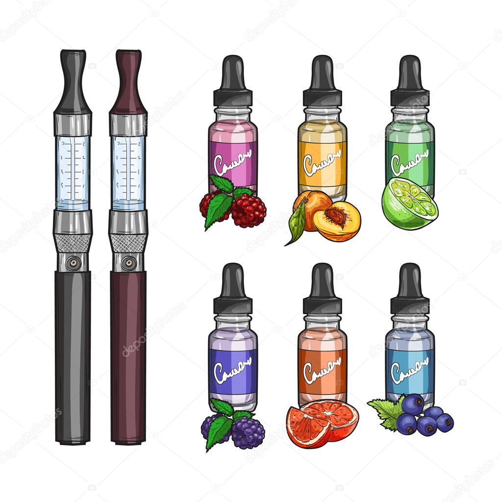 Vector electronic vape pen with juice to fill