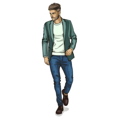 Vektör man modeli