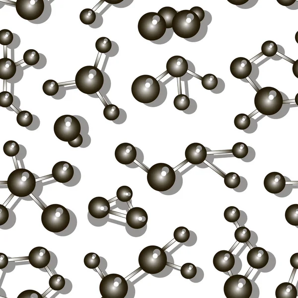 Icone molecolari modello impostato — Vettoriale Stock