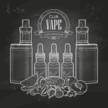 Vektör vaping set