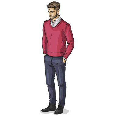 Vektör man modeli