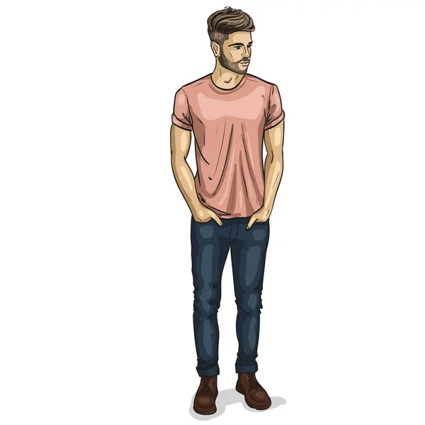 Modèle vectoriel homme — Image vectorielle