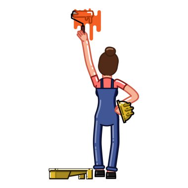 Oluşturucu boya bir duvar