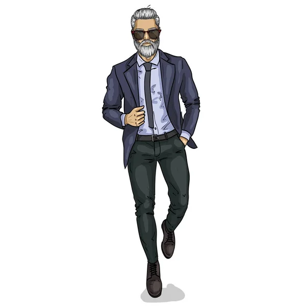 Διανυσματικό μοντέλο άνδρας ντυμένος — Διανυσματικό Αρχείο