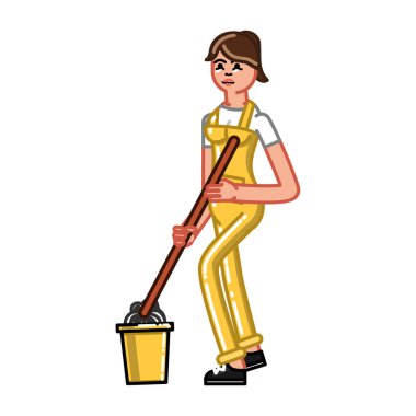 Temizlikçi kadın