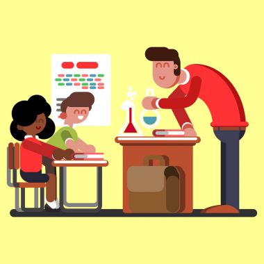 Kimyasal sınıflarda çocuklar