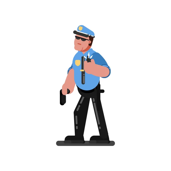 Policía bosquejo oficial — Vector de stock