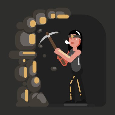 Madenci kız çalışmalarında