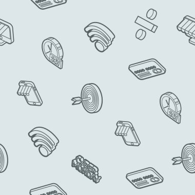 Cyber Pazartesi renk anahat izometrik desen