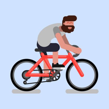 adam bir bisiklet sürmek