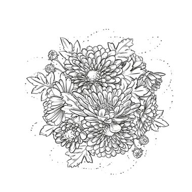 Zarif şablonuyla soyut: Kasımpatı