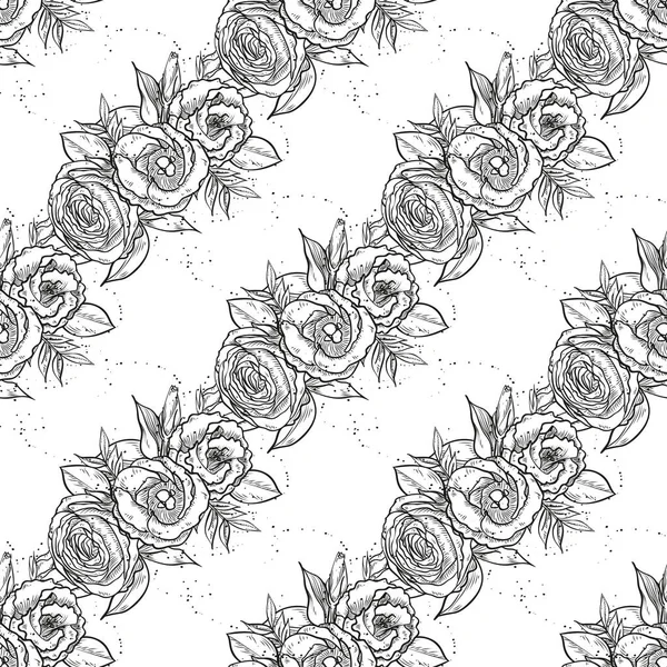 Bouquet vectoriel de fleurs de lisianthus — Image vectorielle