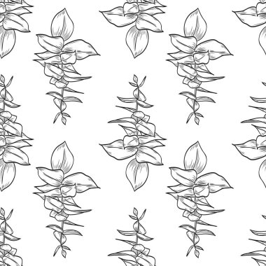 Dikişsiz desen vektör yaprak